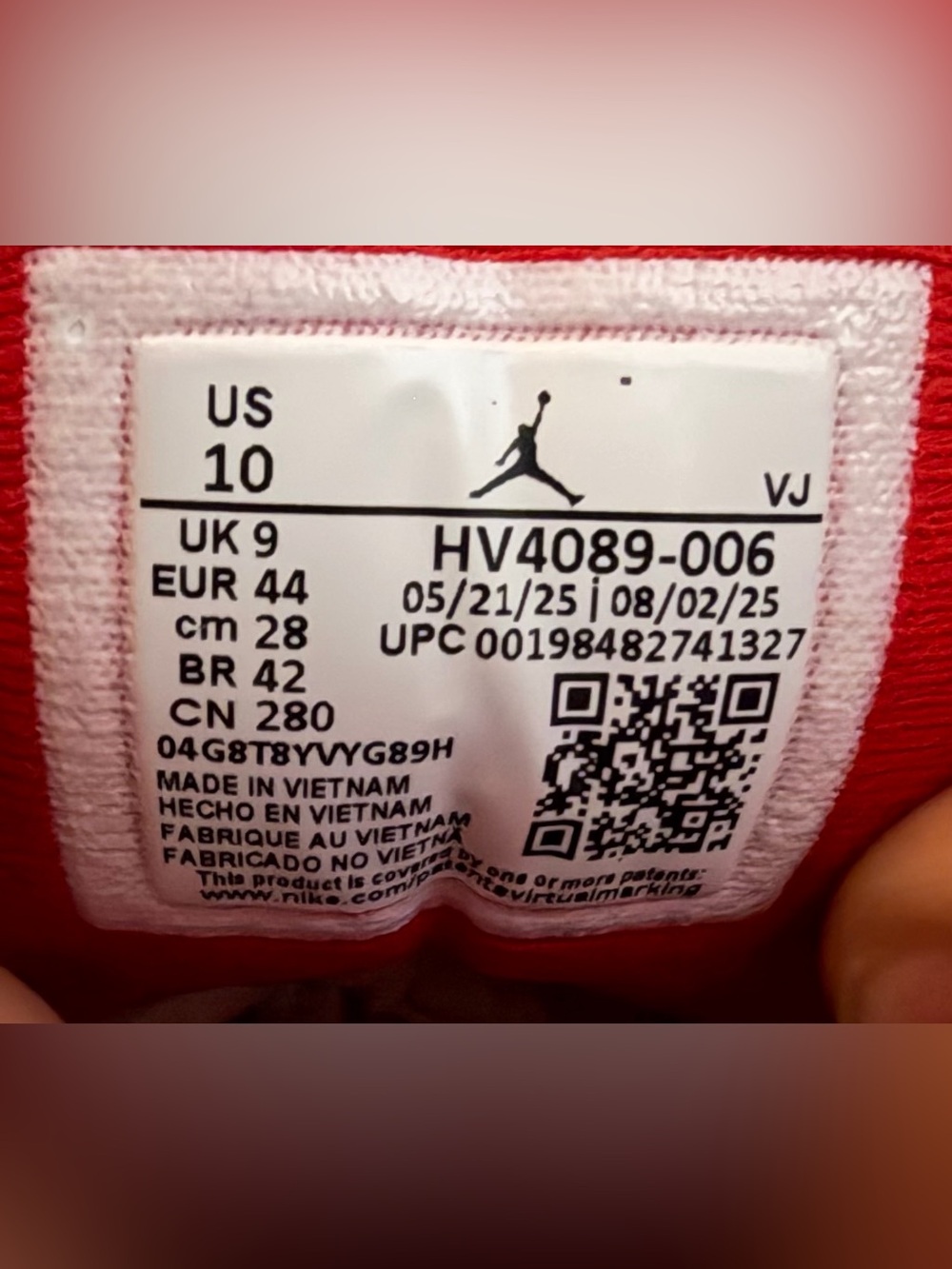 Air Jordan 1 Low “Bred” Patent Leather - Red/Black/White Size 10 NWOT - Picture 7 of 7